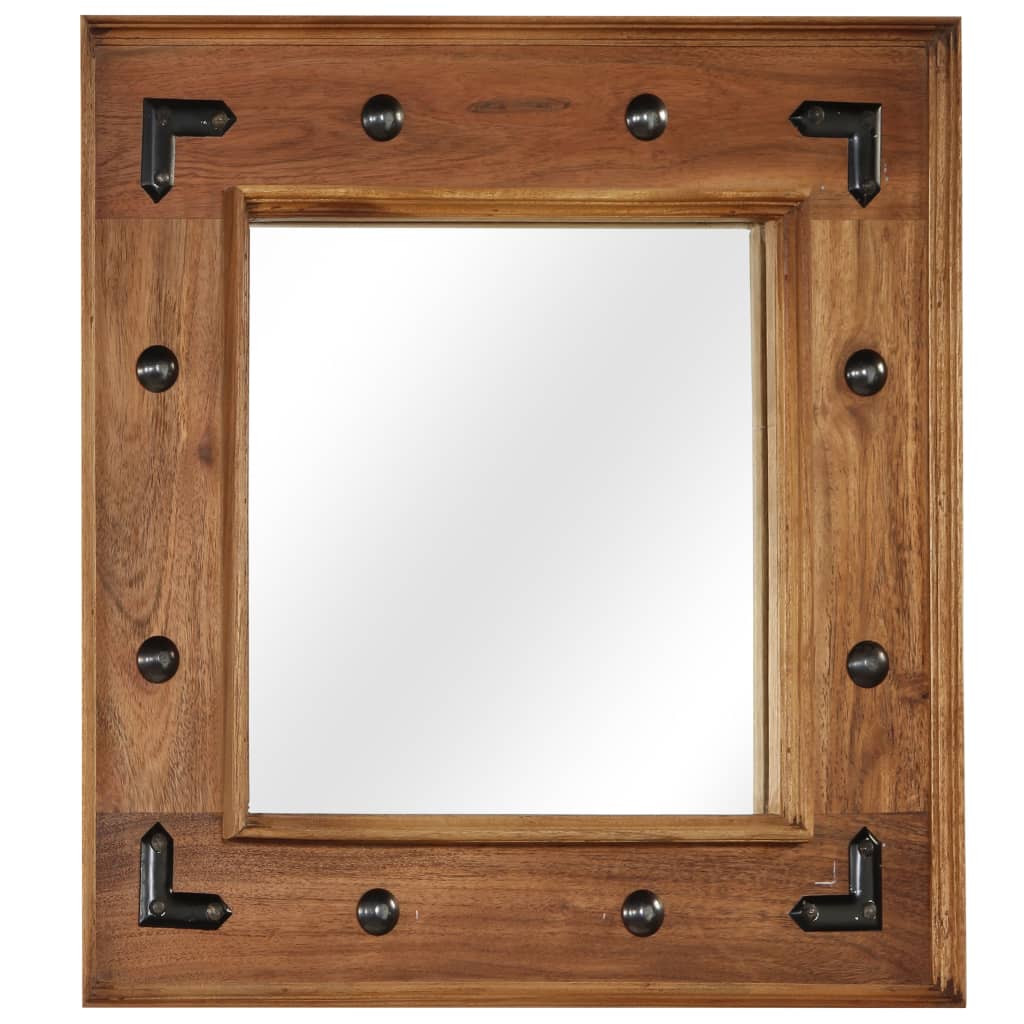 VidaXL Spiegel 50x50 cm Massives Akazienholz