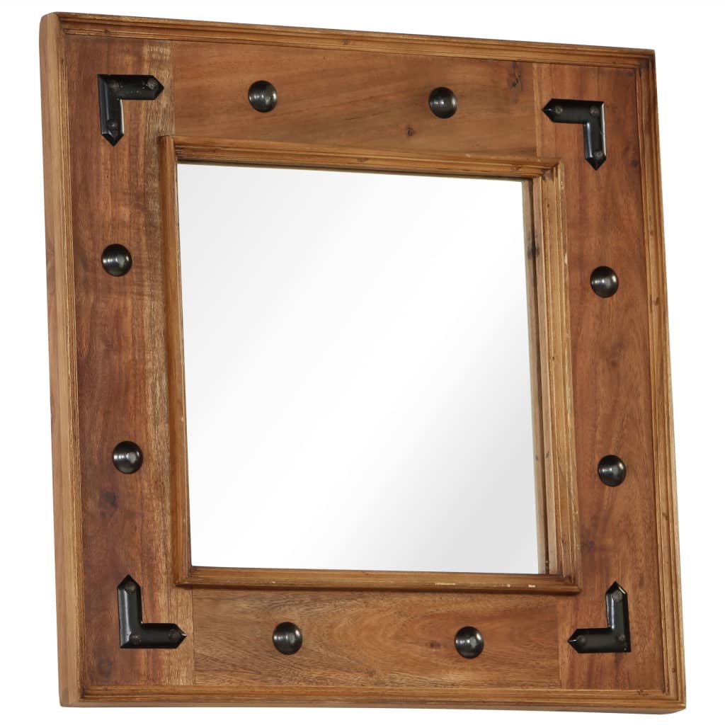 VidaXL Spiegel 50x50 cm Massives Akazienholz