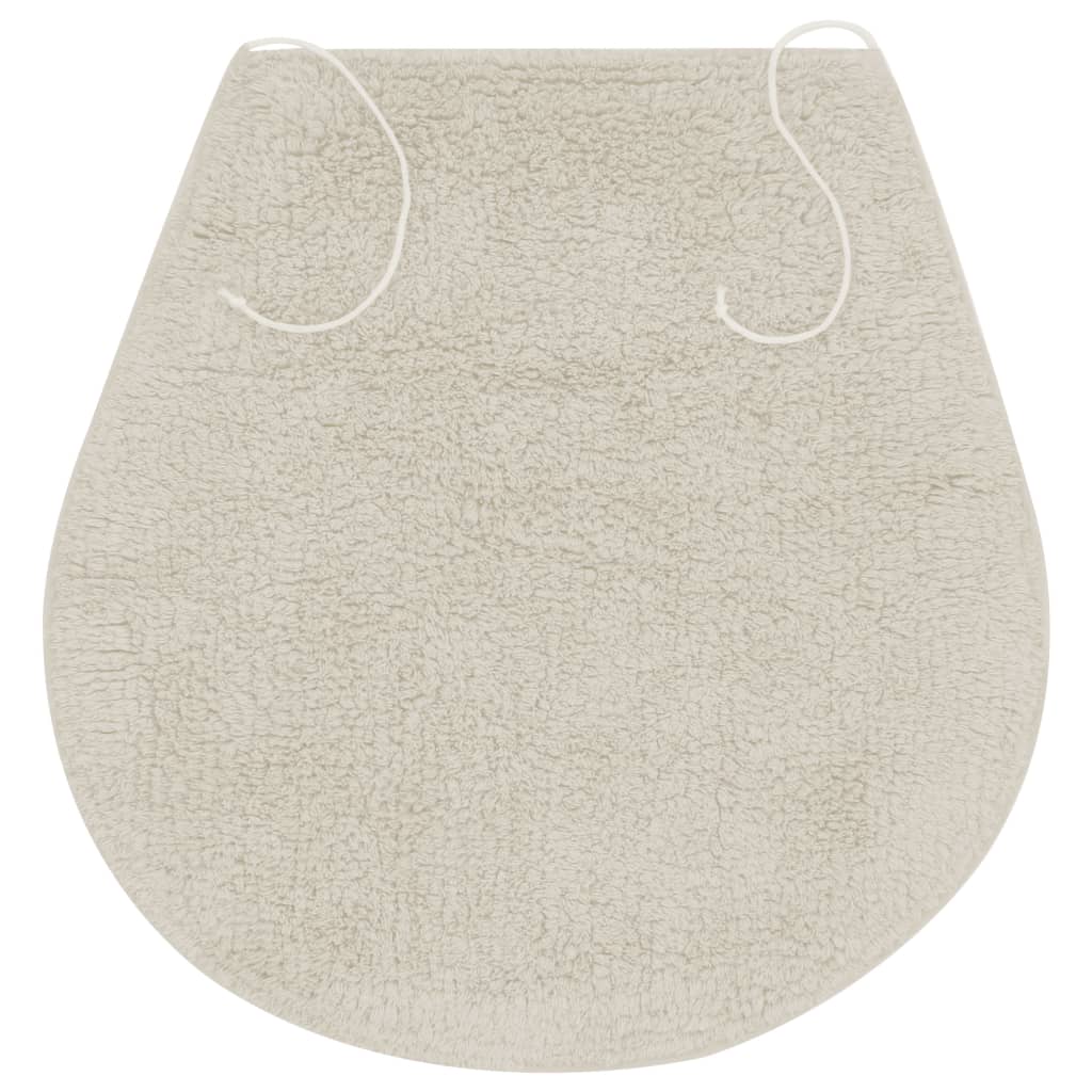 VidaXL Badematten-Set, Stoff, weiß, 3-teilig