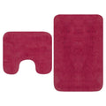 VidaXL Badematten-Set, Stoff, Fuchsia, 2-teilig