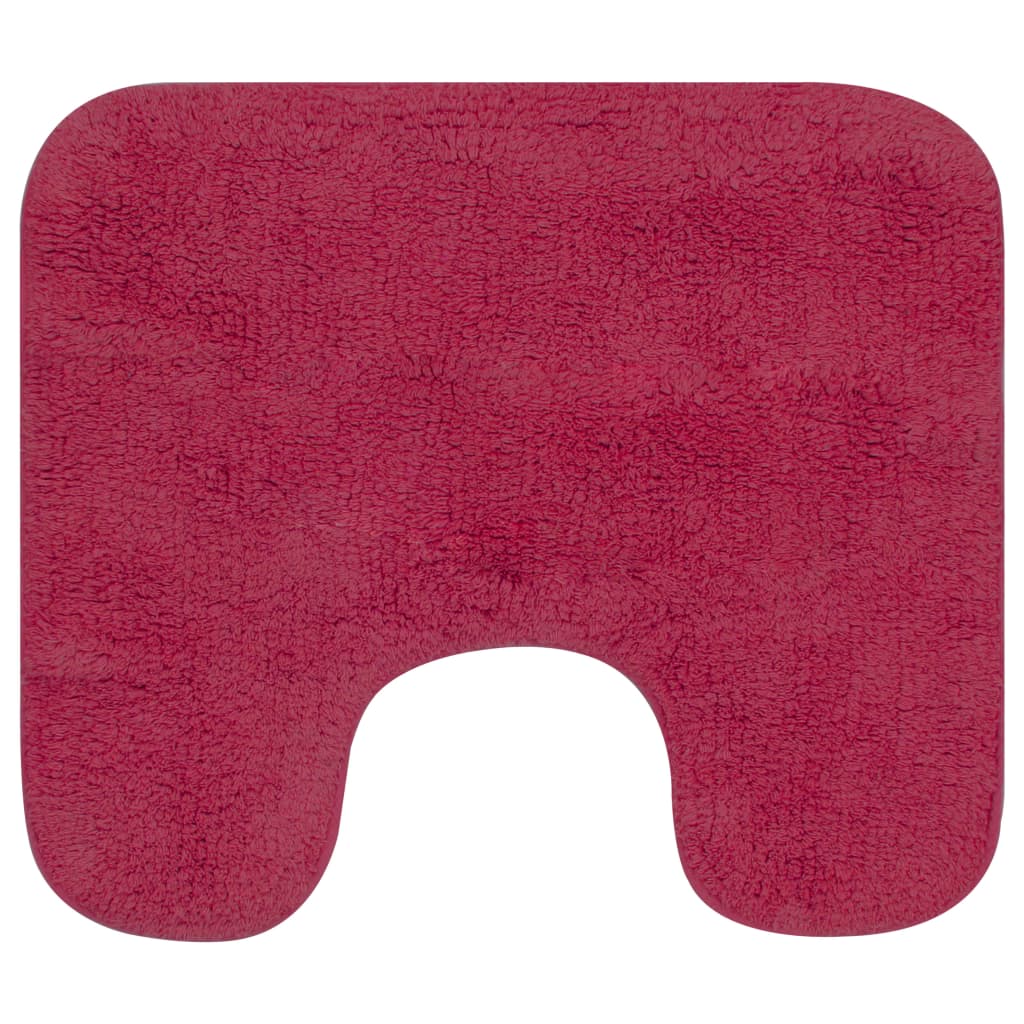 VidaXL Badematten-Set, Stoff, Fuchsia, 2-teilig