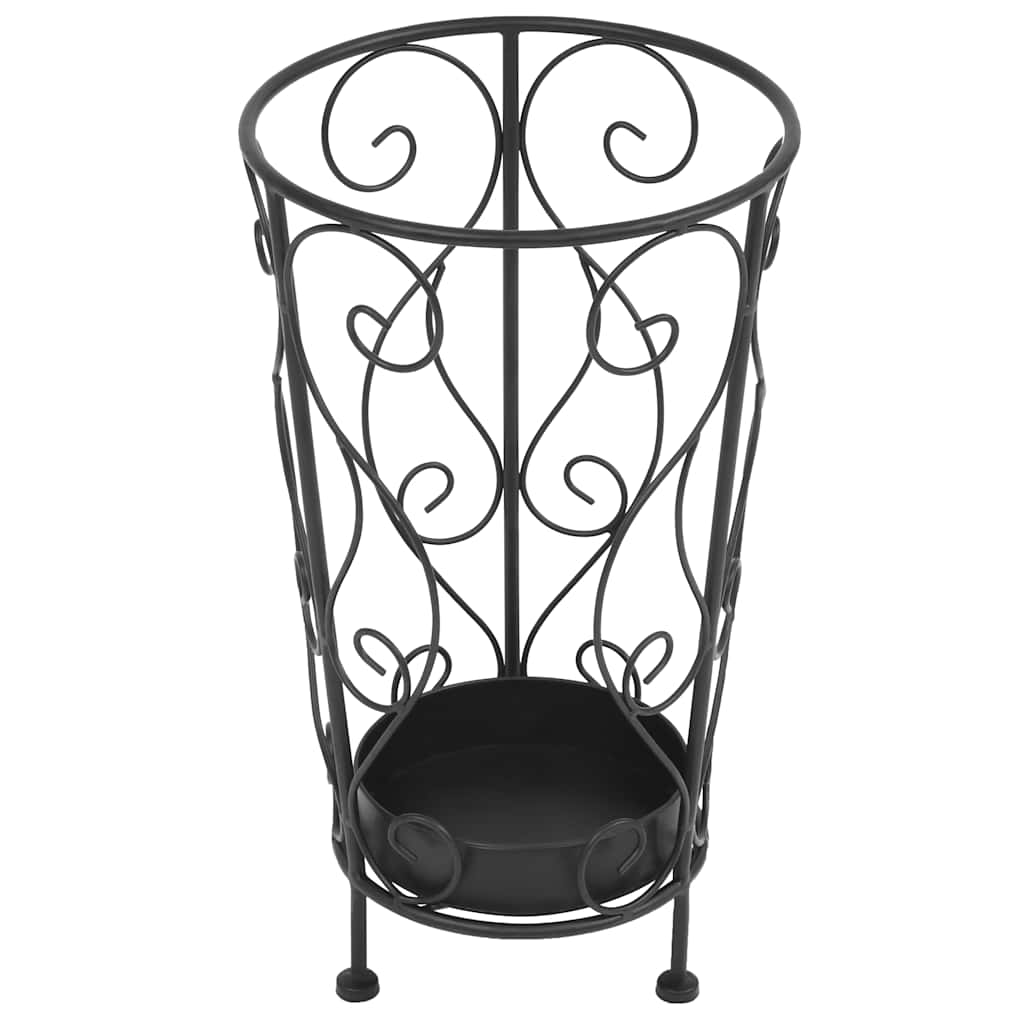 VidaXL Schirmständer im Vintage-Stil, 26 x 46 cm, Metall, Schwarz