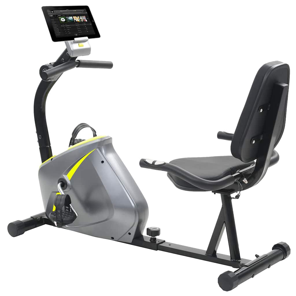 VIDAXL Lügen Fahrrad -Trainingsfahrrad Magnetisch mit Herzfrequenzmesser