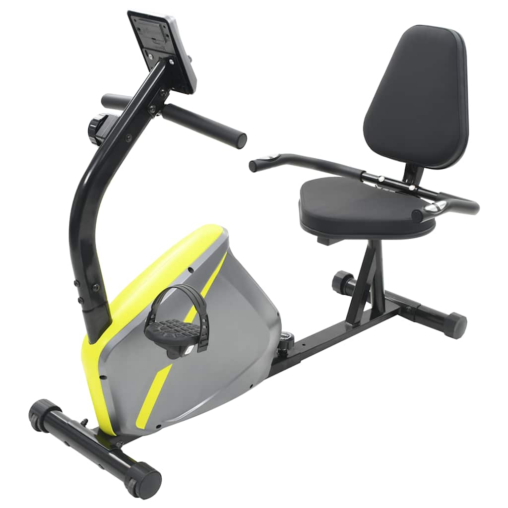 VIDAXL Lügen Fahrrad -Trainingsfahrrad Magnetisch mit Herzfrequenzmesser
