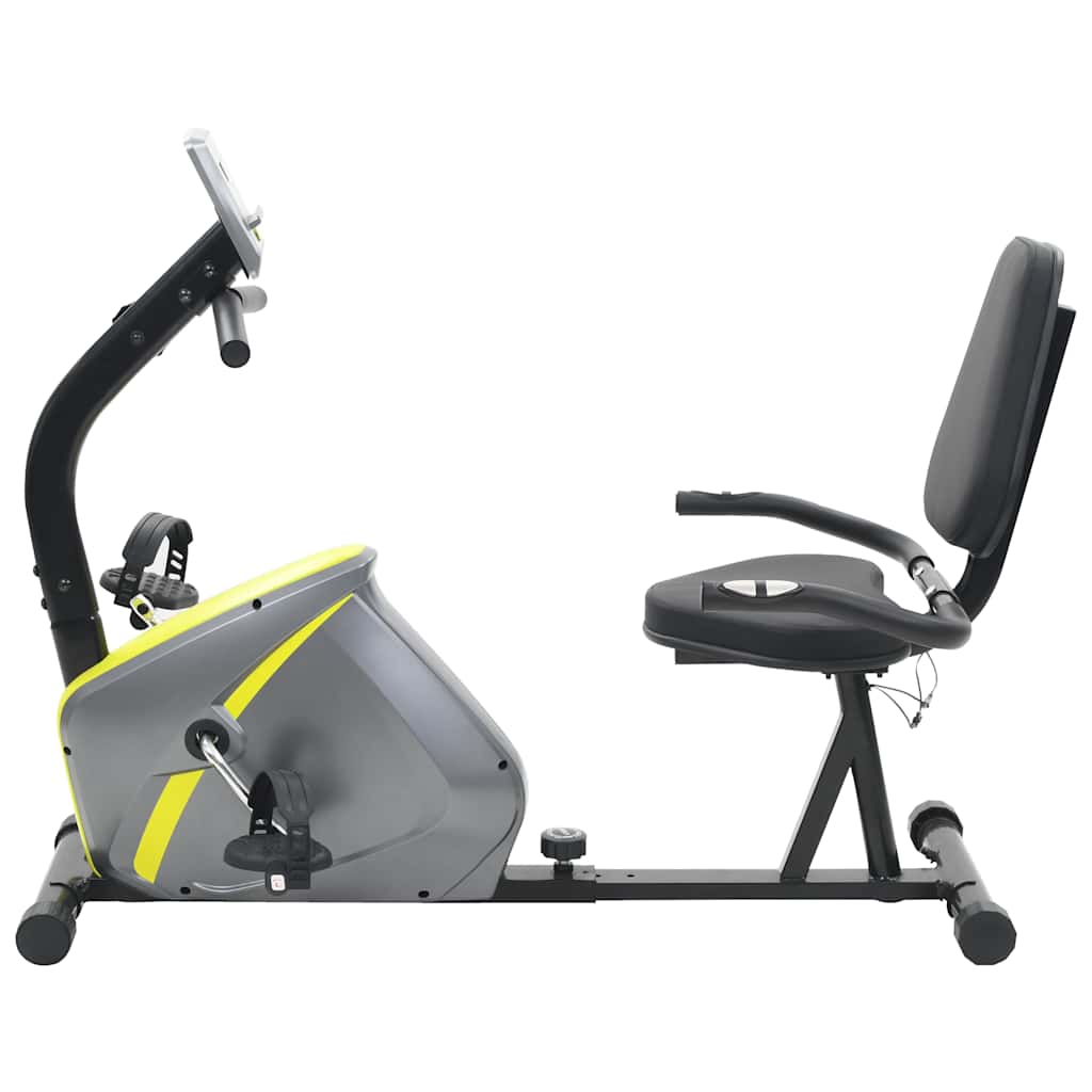 VIDAXL Lügen Fahrrad -Trainingsfahrrad Magnetisch mit Herzfrequenzmesser