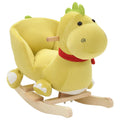 Vidaxl hobbeldier draak met rugleuning 60x32x53 cm pluche limegroen