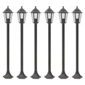 VidaXL -Pfahlbeleuchtung für Garten E27 110 cm Aluminium Bronze 6 Stk