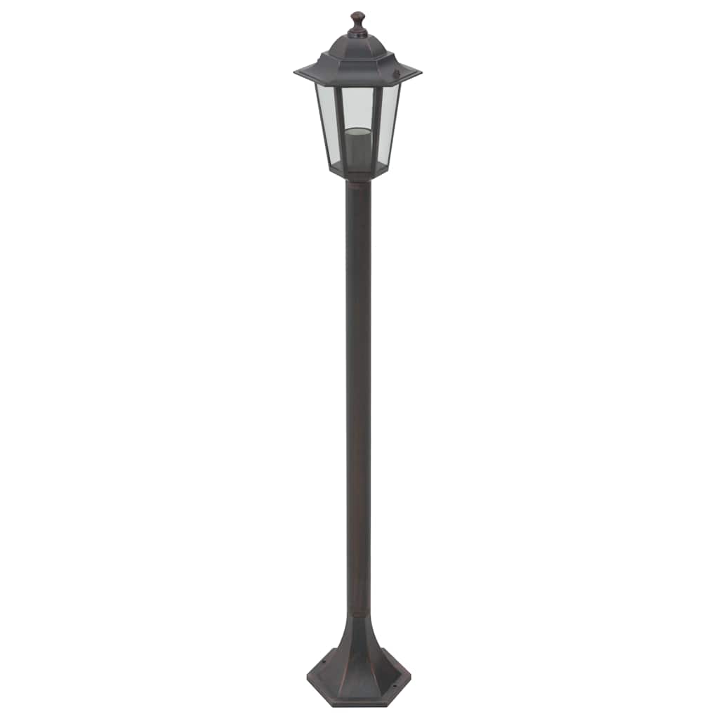 VidaXL -Pfahlbeleuchtung für Garten E27 110 cm Aluminium Bronze 6 Stk