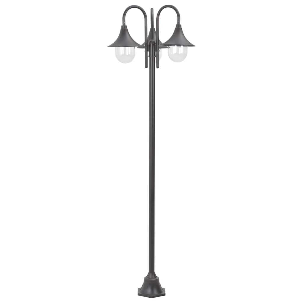 VidaXL Pale Lighting Gartenleuchte E27 220 cm Aluminium Bronze 3-teilig