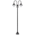 VidaXL Garten-Mastleuchte E27 220 cm Aluminium Bronze 2-teilig
