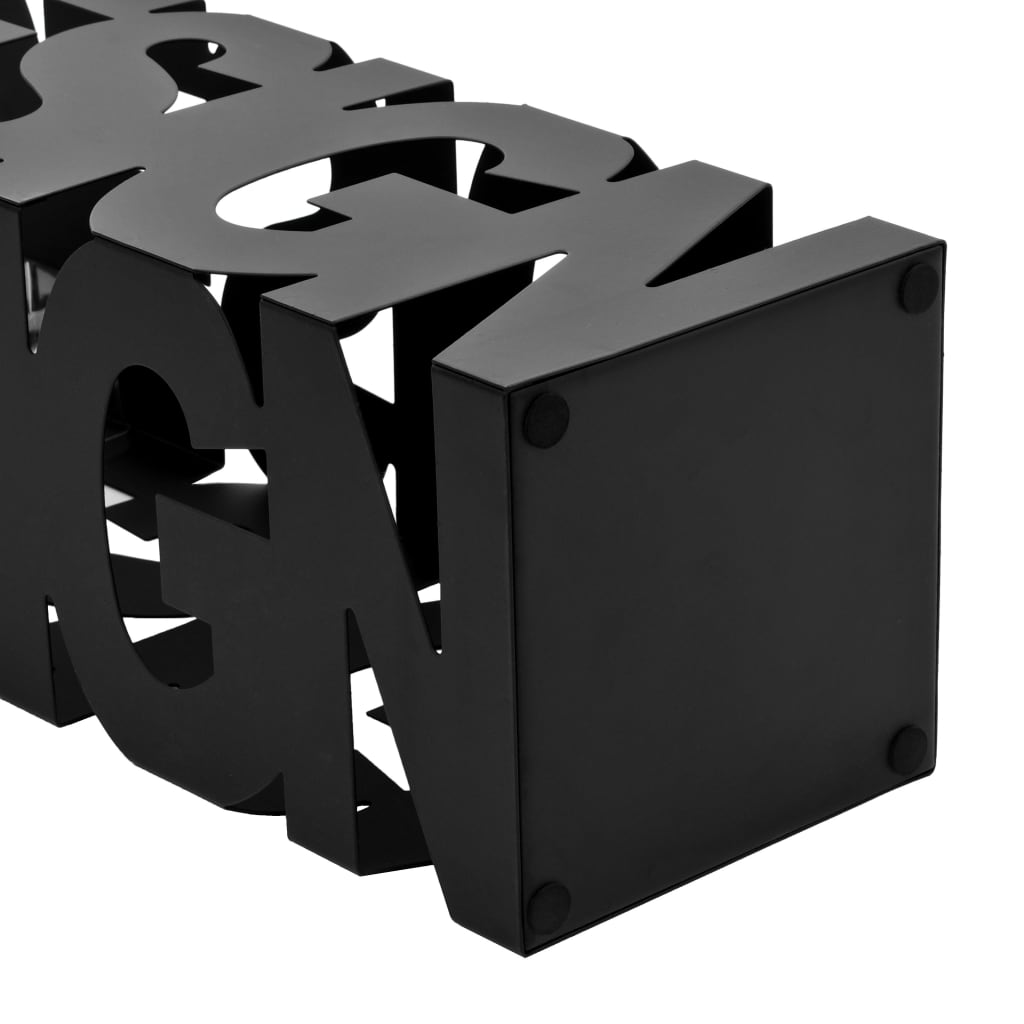 VidaXL Schirmständer, Design Stahl Schwarz