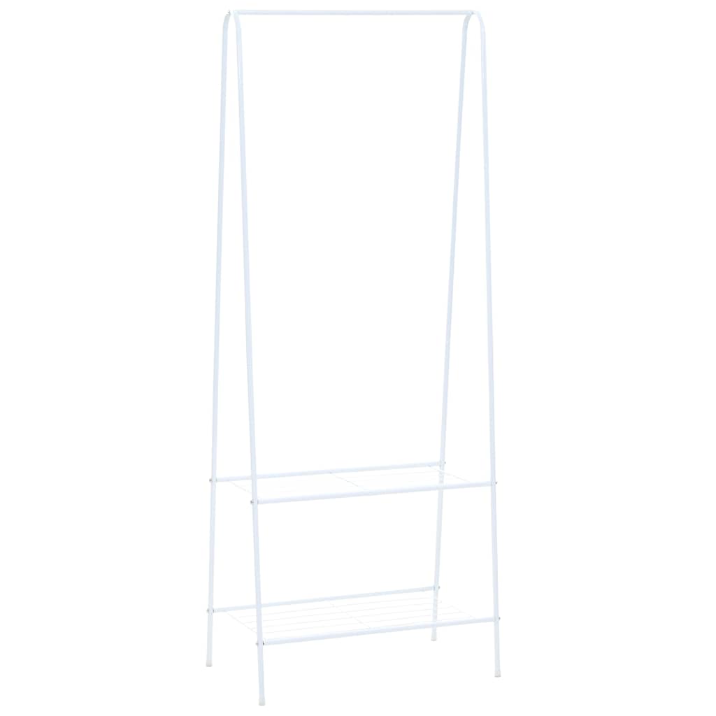 Vidaxl kledingrek 59x35x150 cm wit