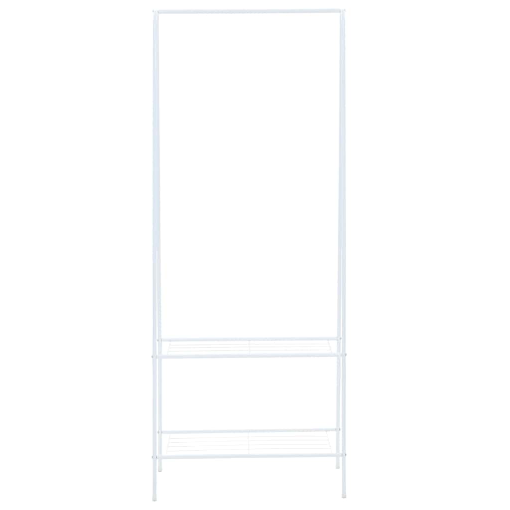 Vidaxl kledingrek 59x35x150 cm wit