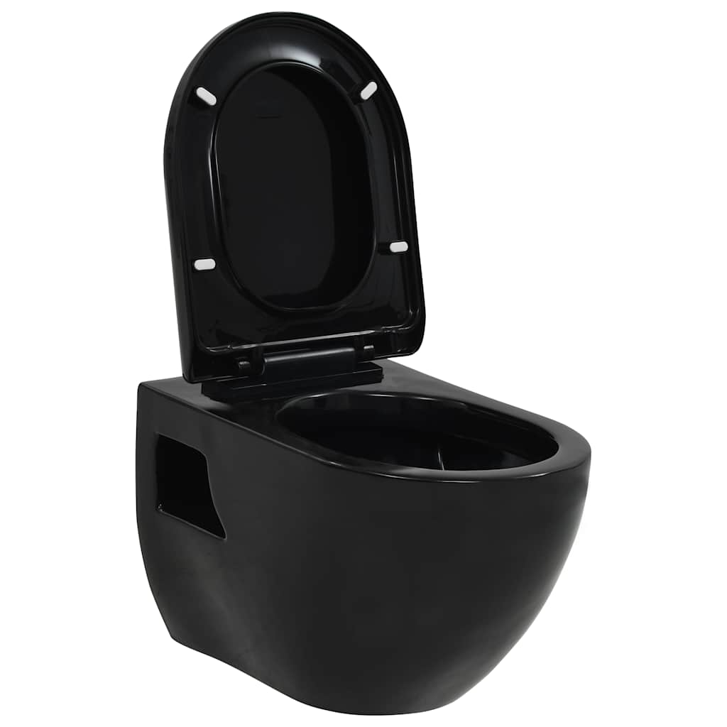 Vidaxl Wand-WCs in Schwarz