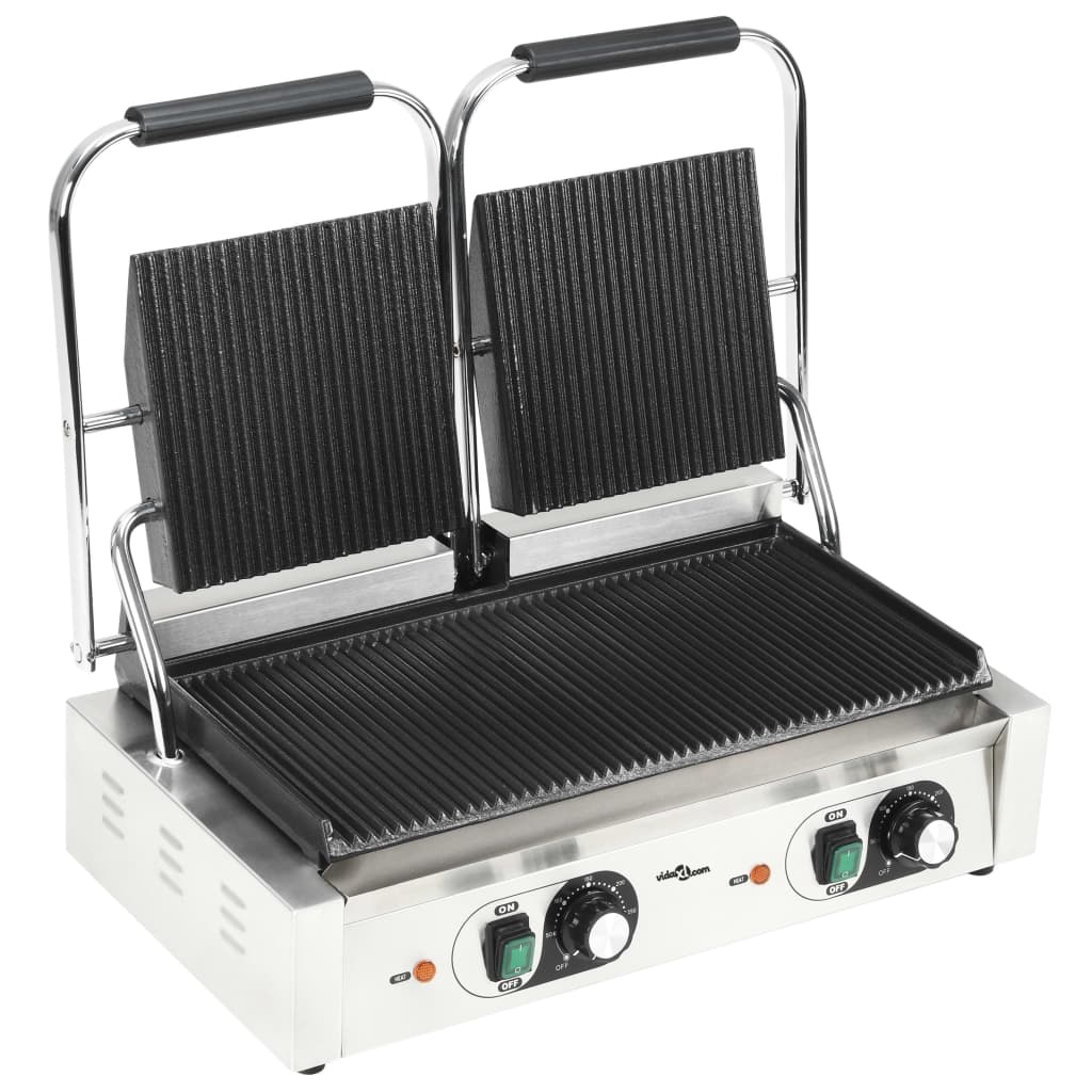 VidaXL Panini Grill Doppelte 3600 W 57x30,5x20 cm