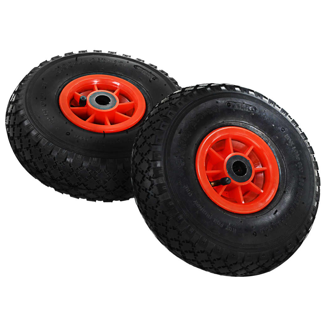 VidaXL Sackkarrenräder, 2 Stück, 3.00-4 (245x82), Gummi
