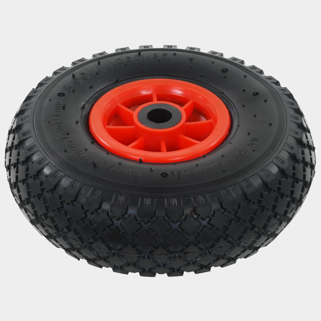 VidaXL Sackkarrenräder, 2 Stück, 3.00-4 (245x82), Gummi