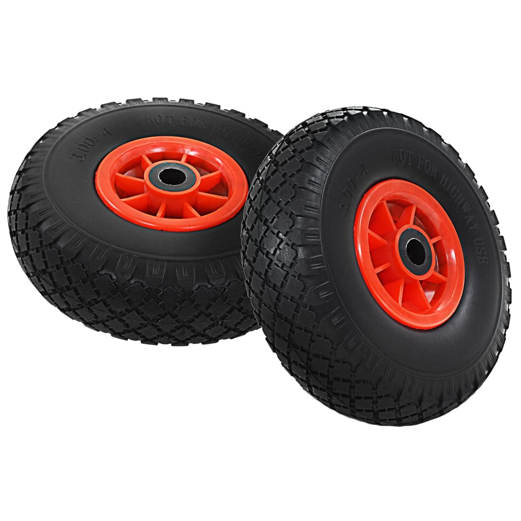 VidaXL Sackkarrenräder 3.00-4 (260x85) Vollgummi, 4 Stück