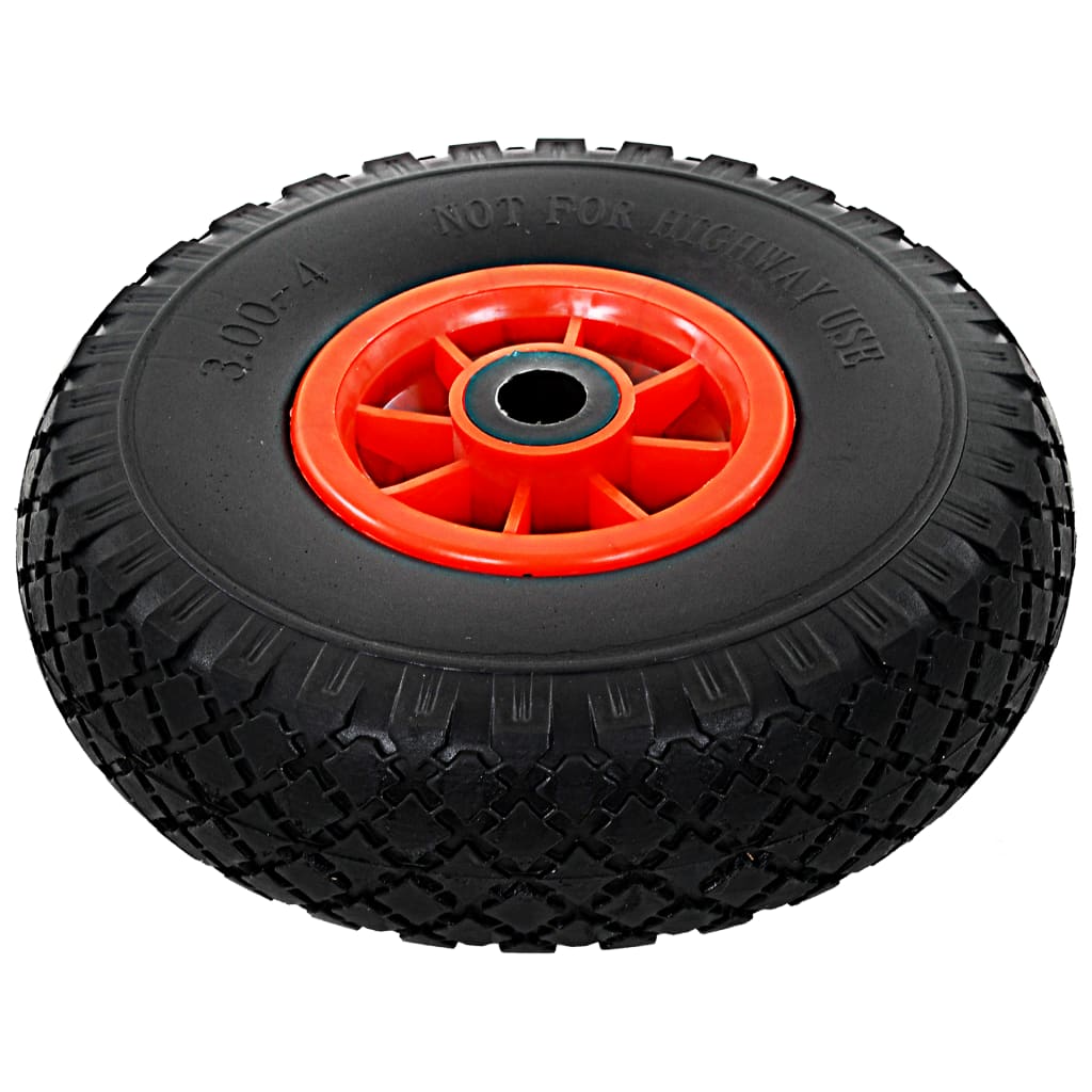 VidaXL Sackkarrenräder 3.00-4 (260x85) Vollgummi, 4 Stück