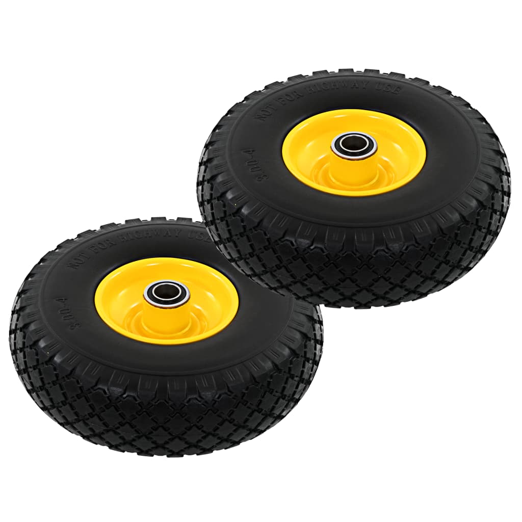 VidaXL Sackkarrenräder 3.00-4 (260x85) Vollgummi, 2 Stück