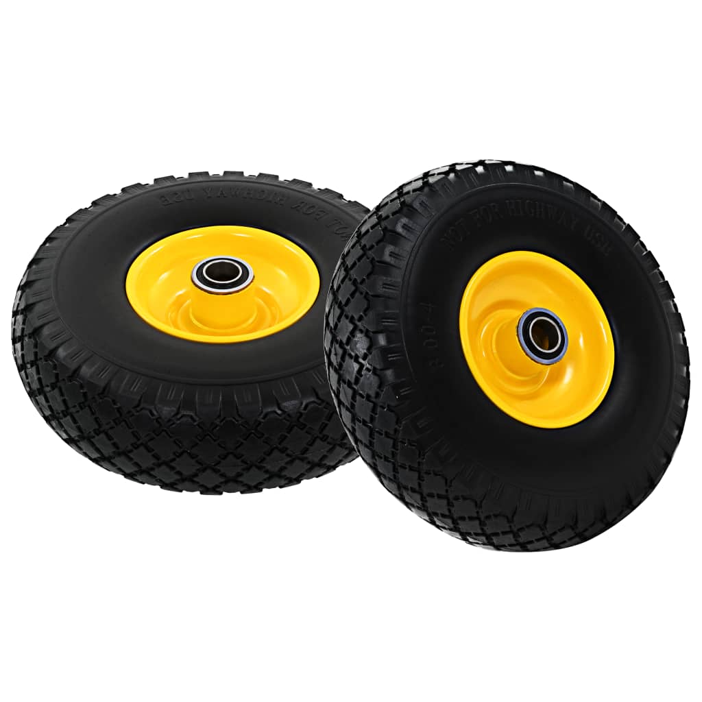 VidaXL Sackkarrenräder 3.00-4 (260x85) Vollgummi, 2 Stück