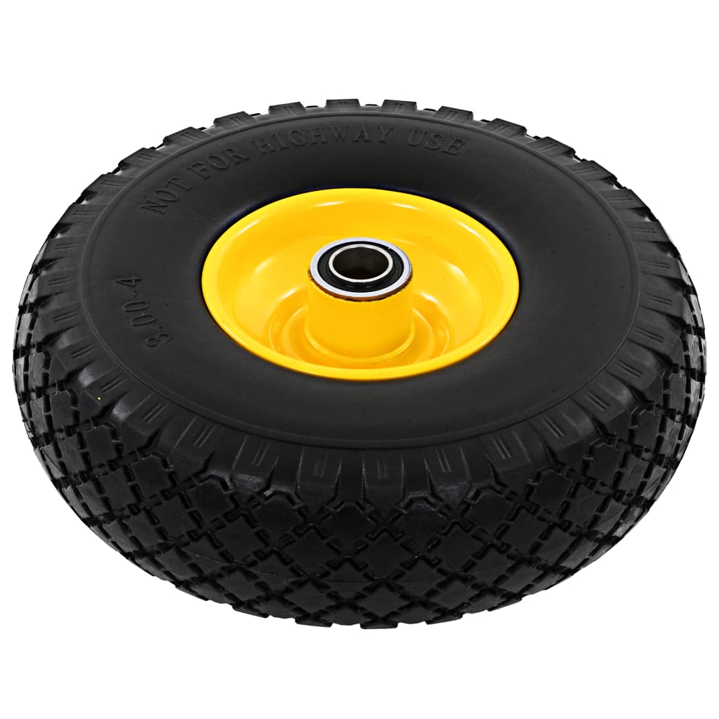 VidaXL Sackkarrenräder 3.00-4 (260x85) Vollgummi, 2 Stück