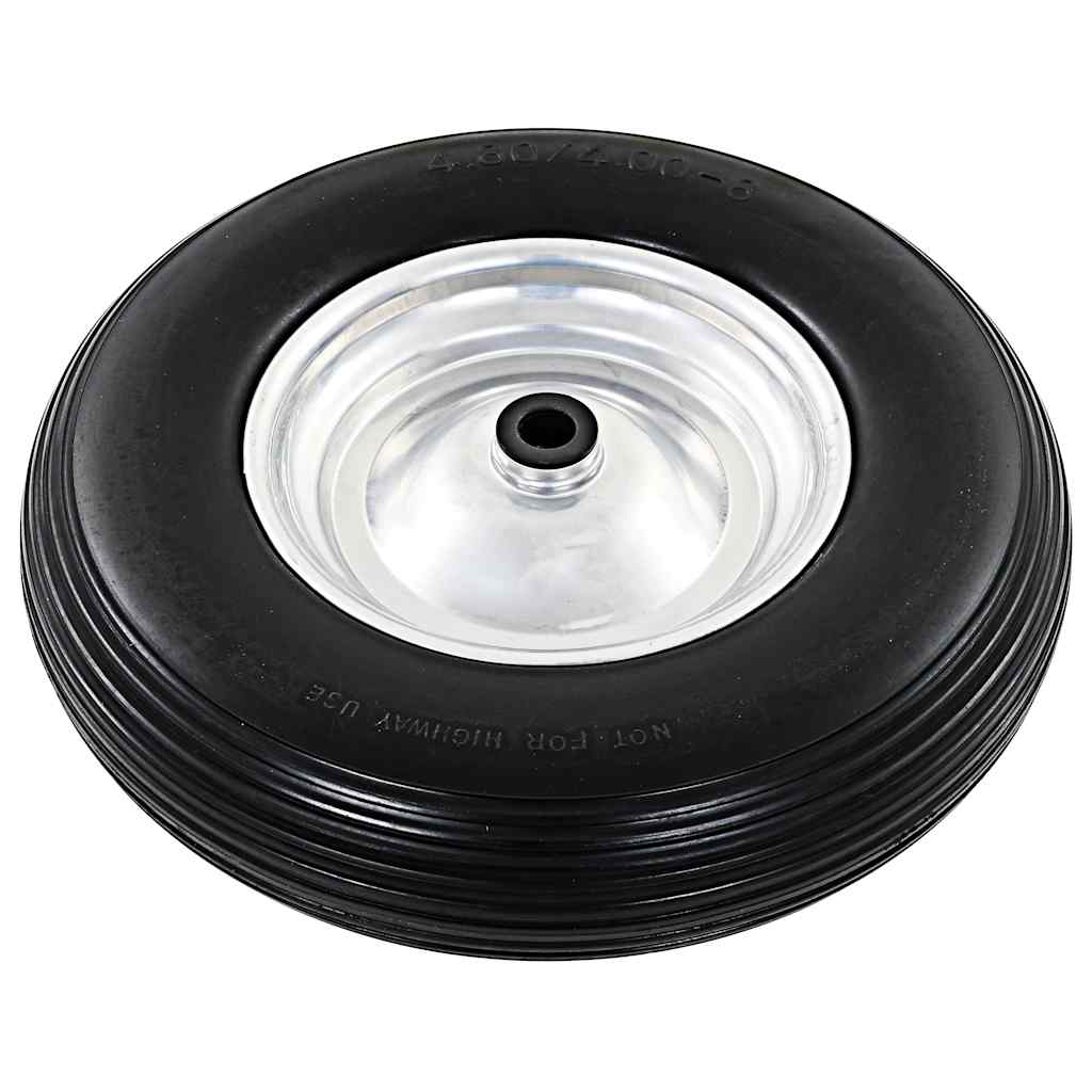 VidaXL Schubkarrenrad mit Achse 4.00-8 390 mm Vollgummi