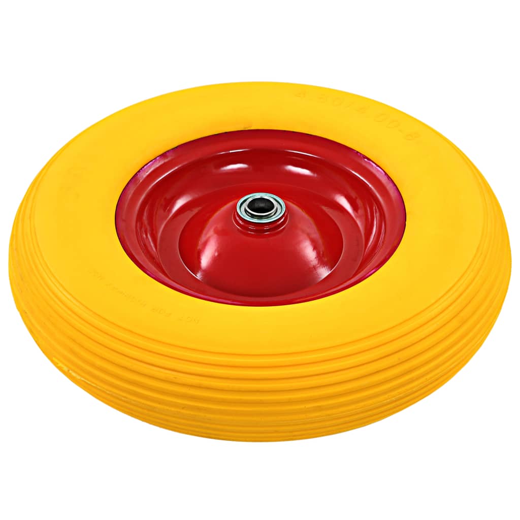 VidaXL Schubkarrenrad mit Achse 4.00-8 390 mm Vollgummi