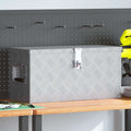 Vidaxl aluminium kist 61,5x26,5x30 cm zilverkleurig