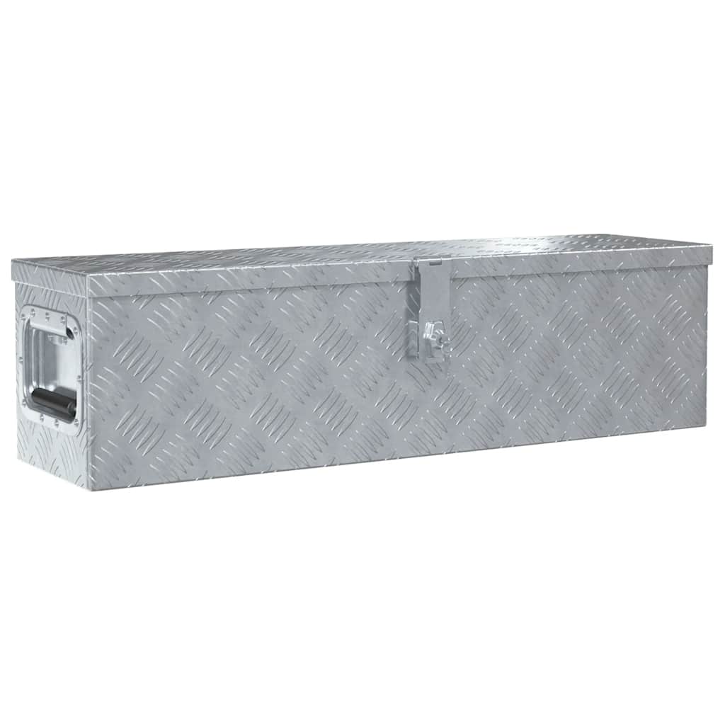 Vidaxx Aluminiumbox 80,5 x 22 x 22 cm Silberfarbe