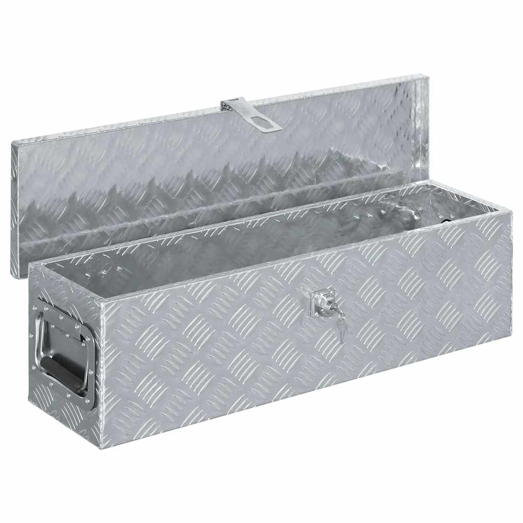 Vidaxx Aluminiumbox 80,5 x 22 x 22 cm Silberfarbe
