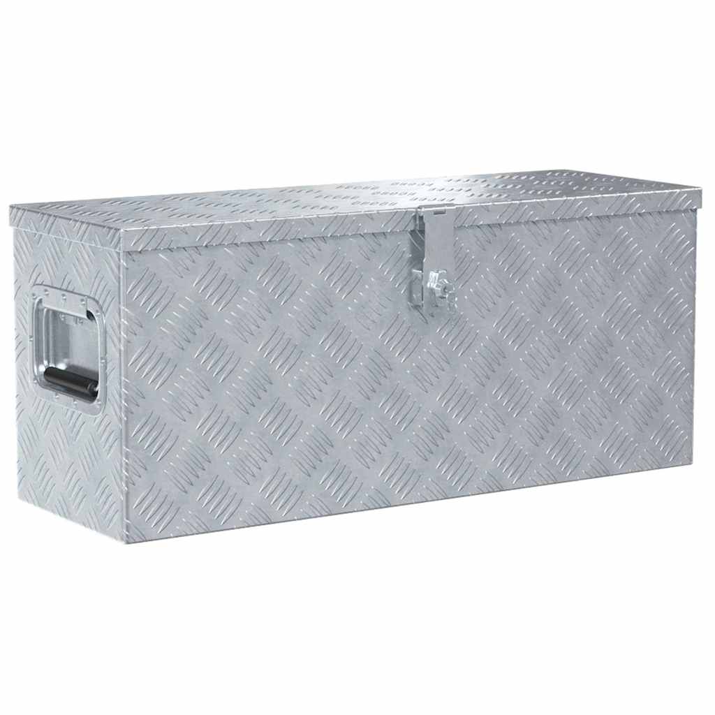 Vidaxx Aluminiumbox 76,5 x 26,5 x 33 cm, silberfarben