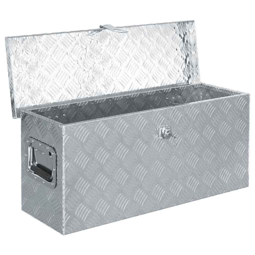 Vidaxx Aluminiumbox 76,5 x 26,5 x 33 cm, silberfarben