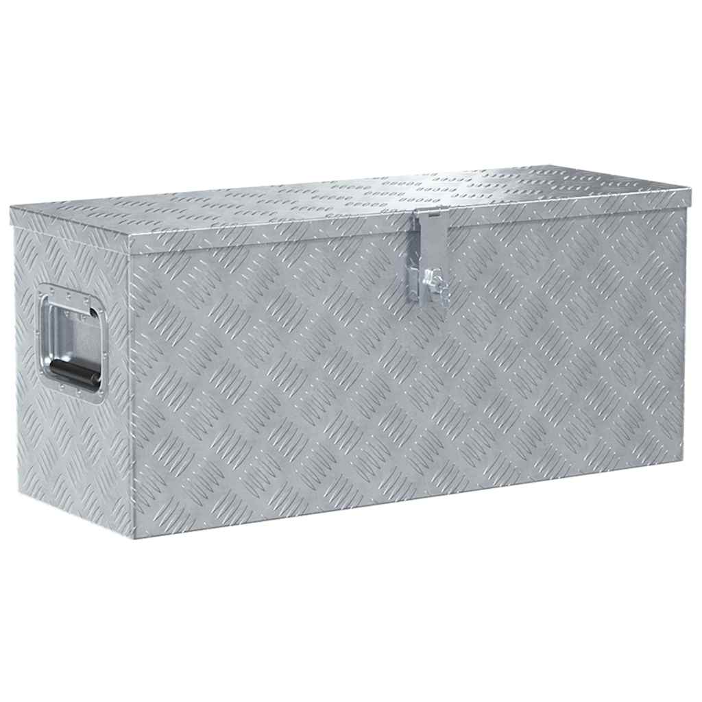Vidaxx Aluminiumbox 80x30x35 cm Silberfarbe