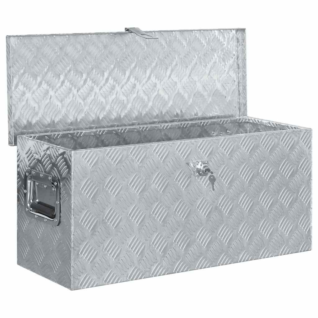 Vidaxx Aluminiumbox 80x30x35 cm Silberfarbe