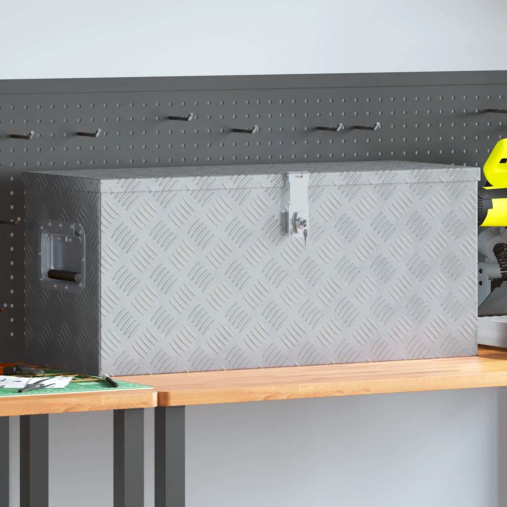 Vidaxx Aluminiumbox 80x30x35 cm Silberfarbe