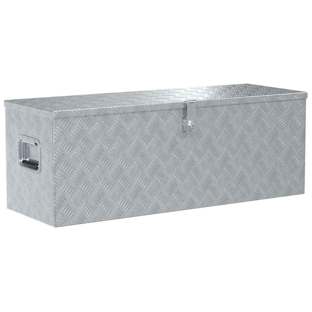 Vidaxx Aluminiumbox 110,5 x 38,5 x 40 cm, silberfarben