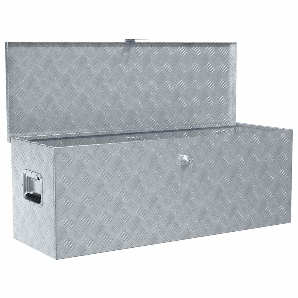 Vidaxx Aluminiumbox 110,5 x 38,5 x 40 cm, silberfarben