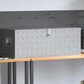 Vidaxl aluminium kist 110,5x38,5x40 cm zilverkleurig