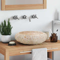 Vidaxl gootsteen 40x12 cm marmer crème