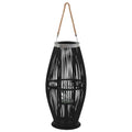 VidaXL Hängelaternenhalter 60 cm Bambus Schwarz