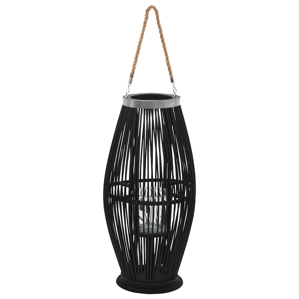 VidaXL Hängelaternenhalter 60 cm Bambus Schwarz