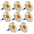 VidaXL Bodenleuchten, 8 Stück, Solar-LED, warmweiß