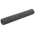 VidaXL -Hühnerdraht 25x1 m Stahl mit PVC -Beschichtung grau