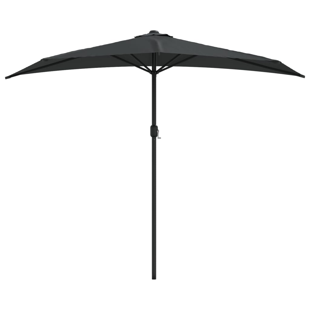 VidaXL Halbbalkonschirm mit Aluminiumstange 270x144 cm Anthrazit