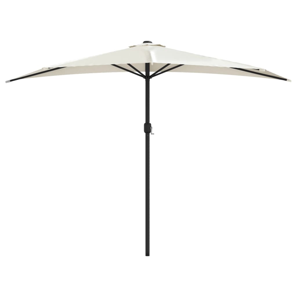 VidaXL Halbbalkonschirm mit Aluminiumstange 300x155 cm Sandfarbe