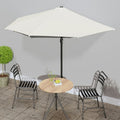 VidaXL Halbbalkonschirm mit Aluminiumstange 300x155 cm Sandfarbe