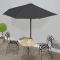 VidaXL Halbbalkonschirm mit Aluminiumstange 300x155 cm Anthrazit
