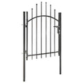 Vidaxl poort 1x1,5 m staal zwart