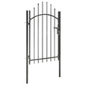 Vidaxl poort 1x2 m staal zwart